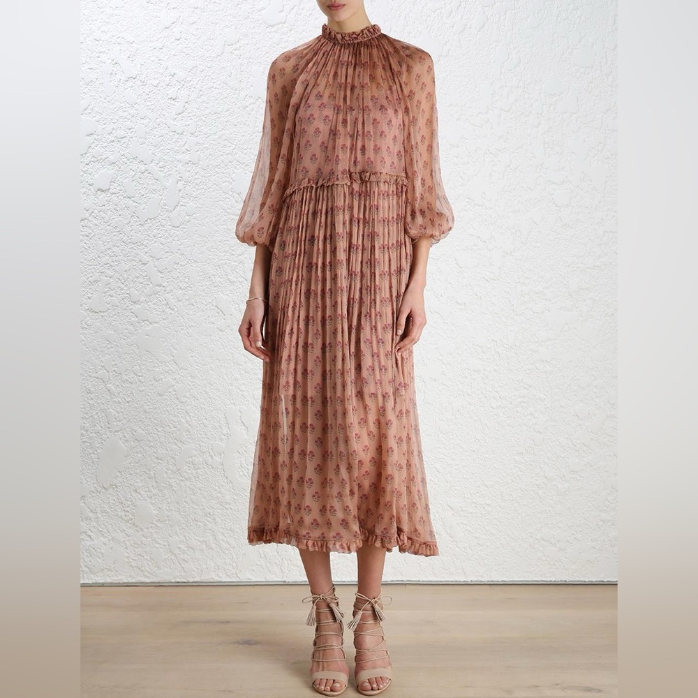 Zimmermann Karmic Stamp Midi Dress